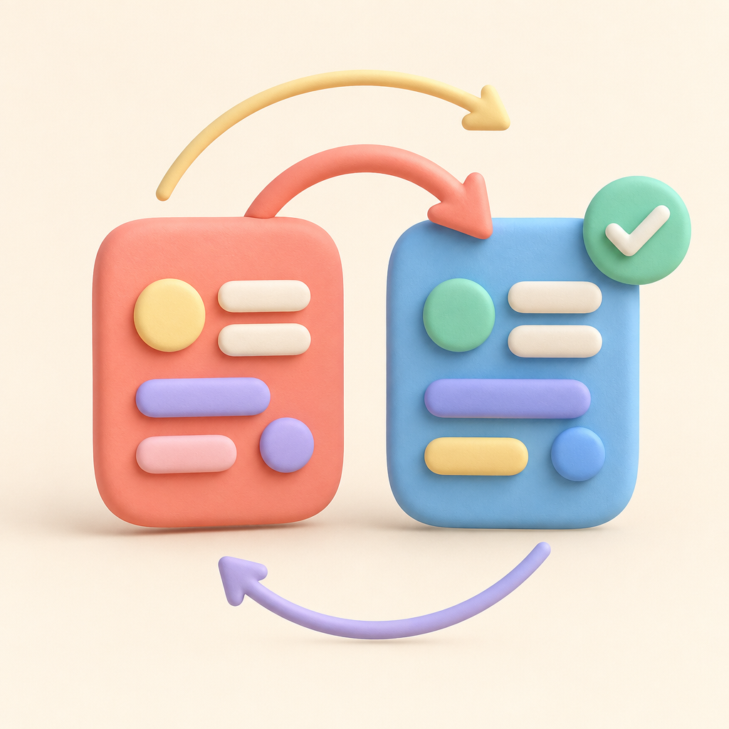Continuous AI A/B testing illustration
